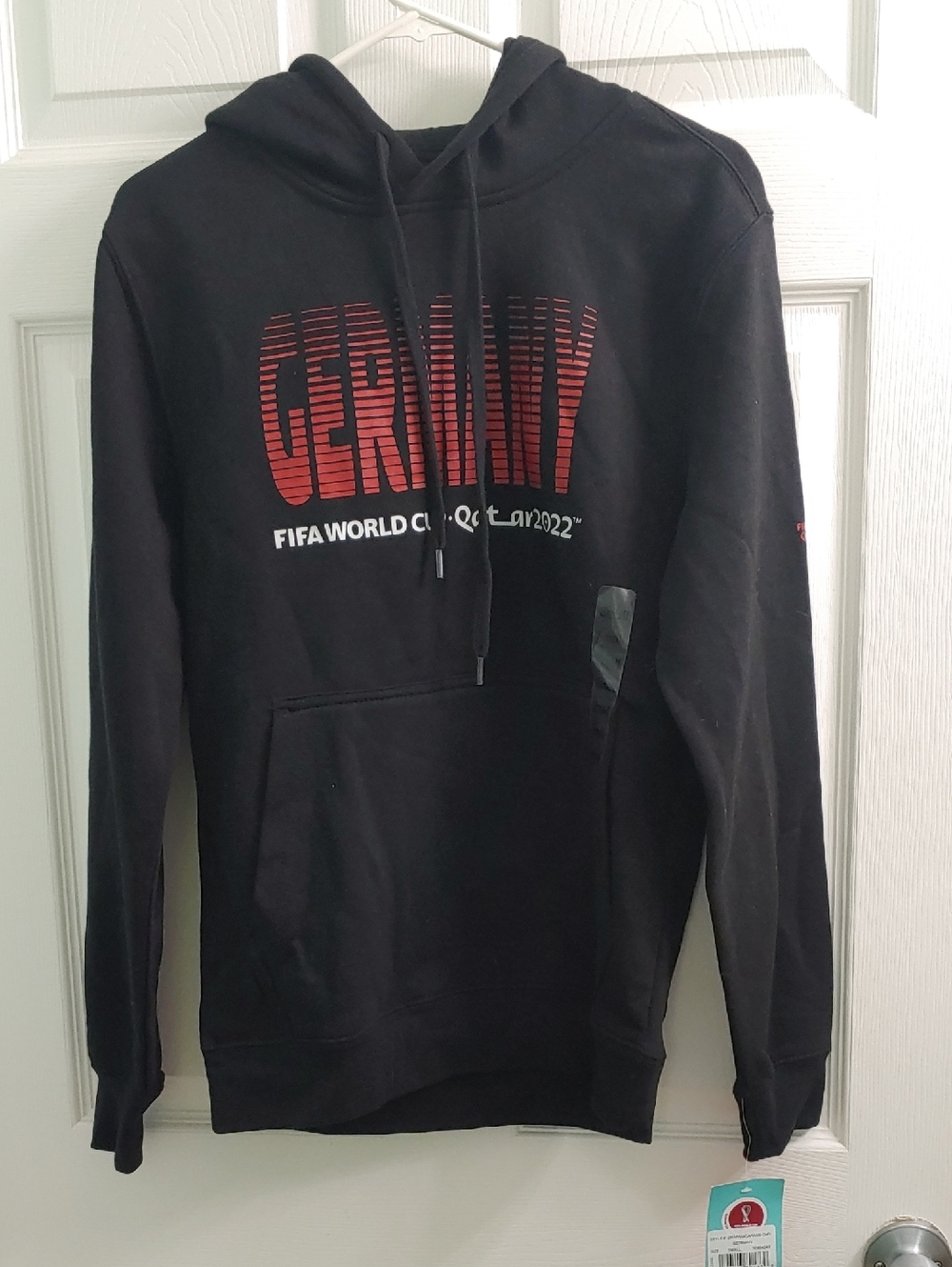Official FIFA World Cup QATAR 2022 Germany Hoodie NWT Black Unisex Size S